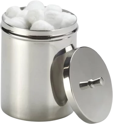 Boîte à coton en inox Devaset