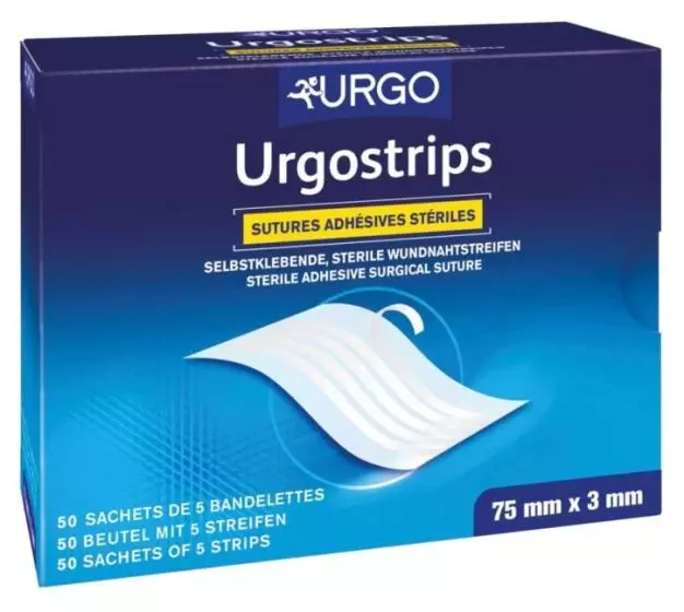 Sutures cutanées adhésives Urgostrips