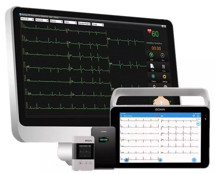 Pack Cardio 2 Edan ECG ISE Plus + holter MAPA SA-10 + holter ECG SE-2003 + logiciel de données