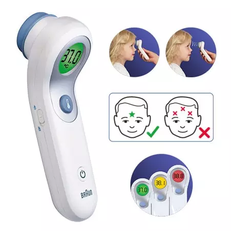 Thermomètre sans contact et frontal Braun NTF3000 à 79,00 €