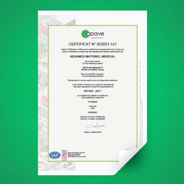 Certificat ISO 9001 Girodmedical
